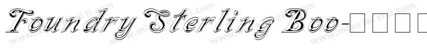 Foundry Sterling Boo字体转换
